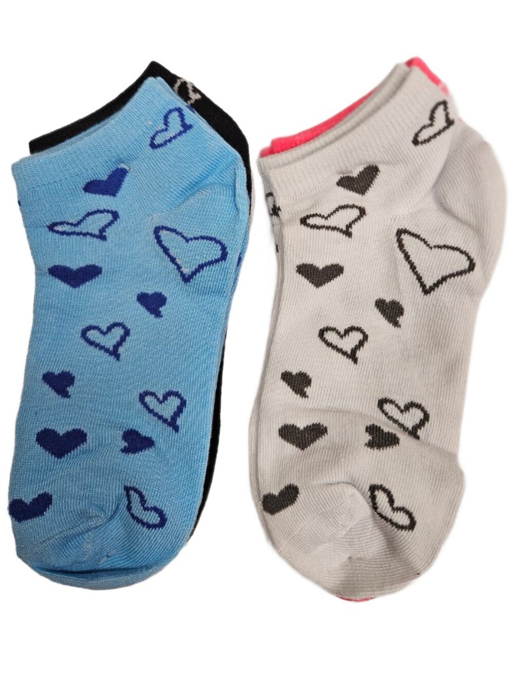 Women’s Ankle Socks 6 Pack Cute Low Cut Casual No Show Socks Size 9-11, Hearts